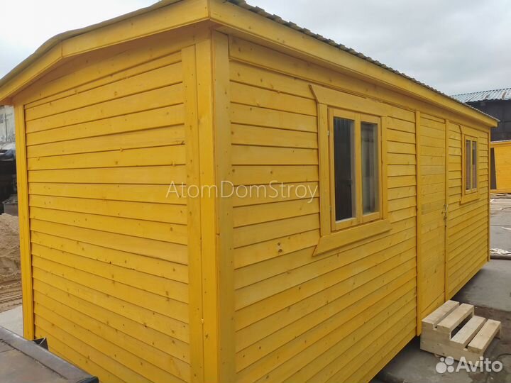 Бытовка деревянная утепленная с электрикой