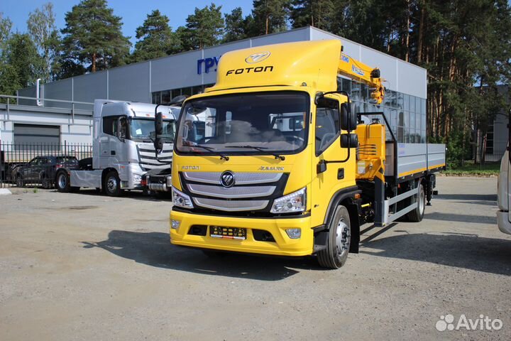 Бортовой грузовик Foton S120 с КМУ XCMG, 2023