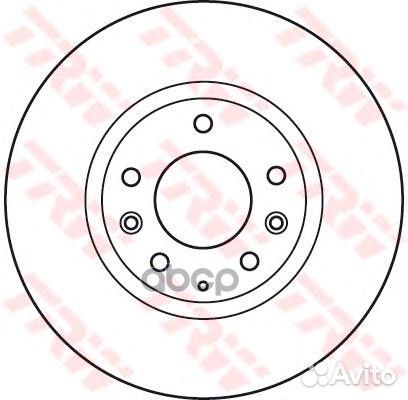 Диск торм передн df4974s TRW