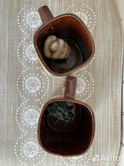 Кружка керамическая 2 шт с сюрпризом на дне