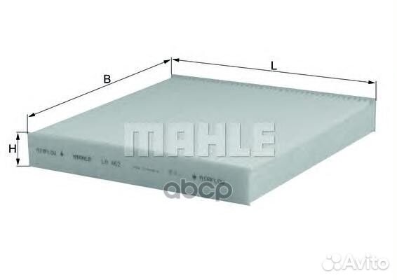 Фильтр салона honda jazz 2008 LA462 Mahle/Knecht
