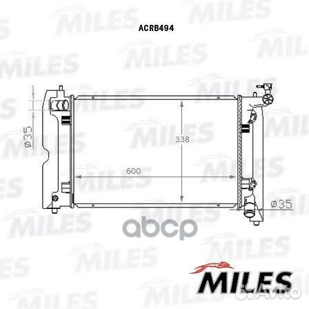 Acrb494 miles Радиатор охлаждения двигателя ACR