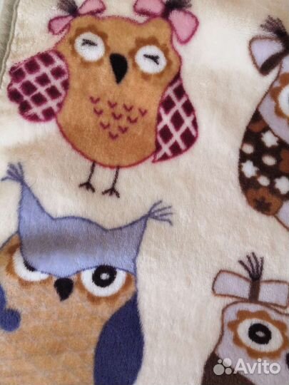 Плед детский плюшевый