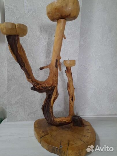 Подсвечник из дерева (дуб,клёна)