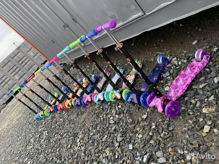 Самокат детский трехколесный складной