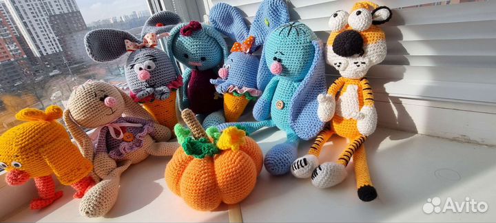 Вязанные игрушки ручной работы