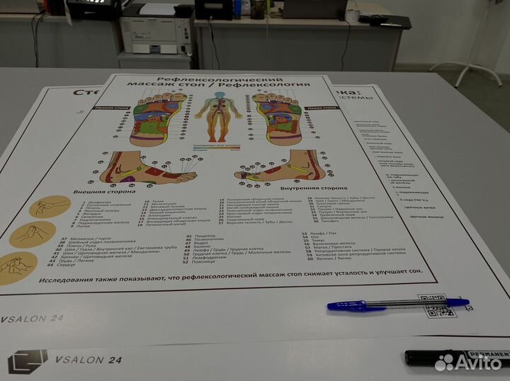 Плакат «Рефлексология» А1