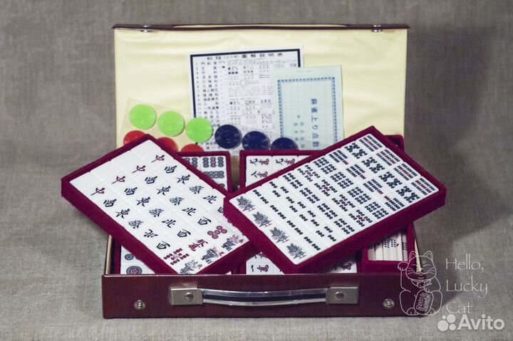 Игра Маджонг (Ма-Джонг). Винтаж. Набор для игры