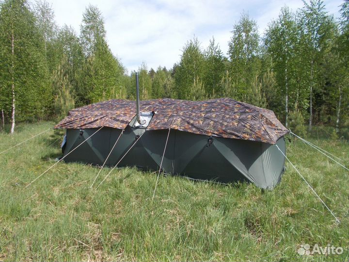 Палатка Куб 2,20-3К,3-сл,Ант-д-тент №2 Уралзонт