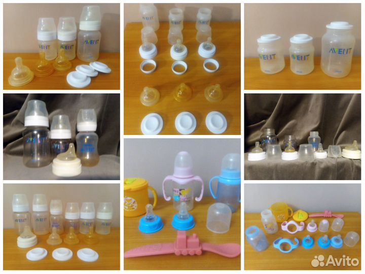 Бутылочки для кормления Avent пакетом