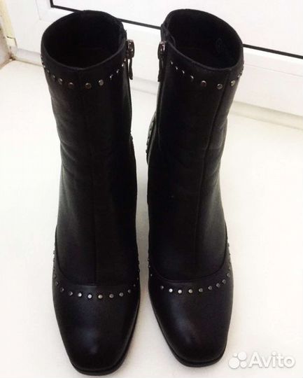 Ботильоны из натуральной кожи