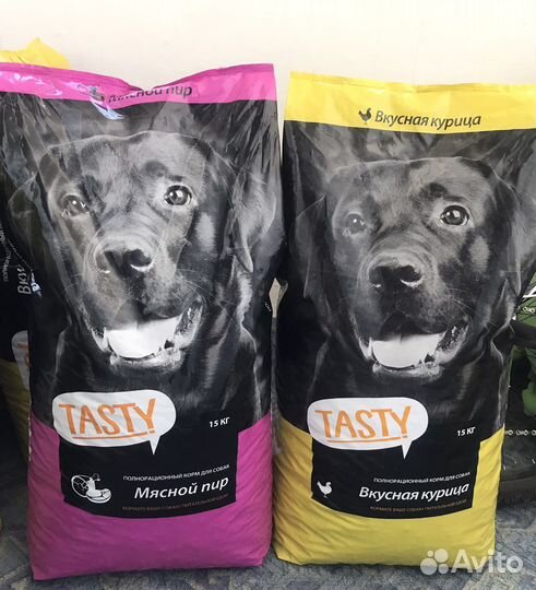 Корм для собак Tasty (взрослых)