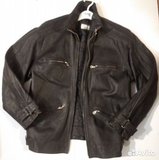 Мото куртка кожаная