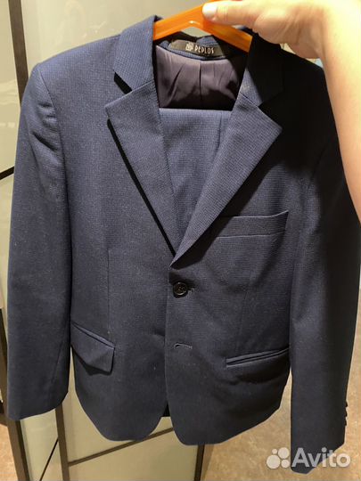 Школьный костюм для мальчика 146 синий