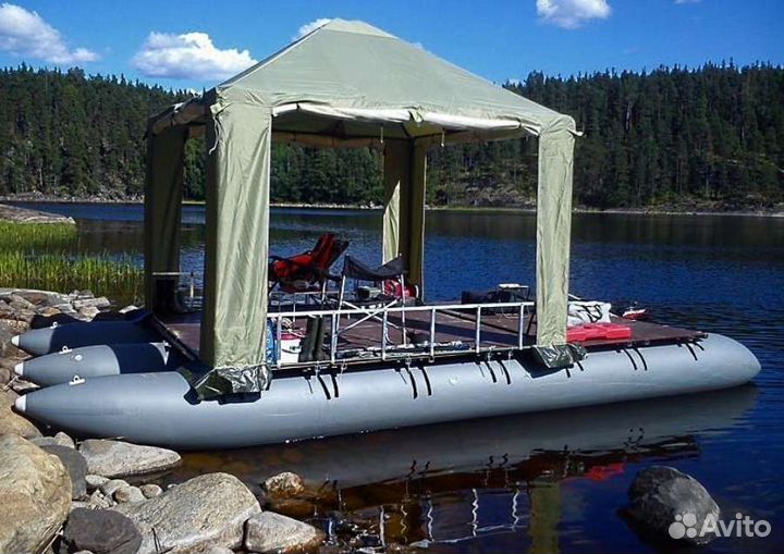 Продам тримаран, плот моторный Мастеркат Т-60