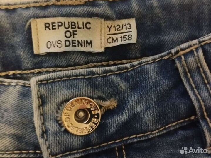 Джинсовые шорты разм 158 на девочку