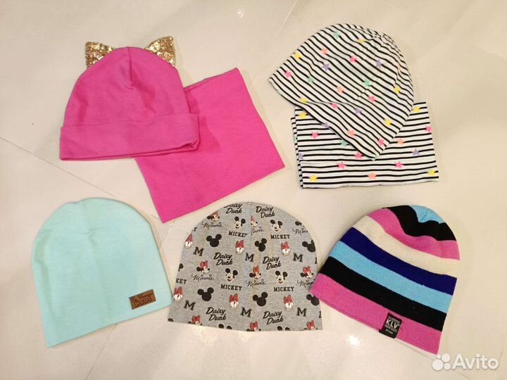 Шапки на девочку 52-54