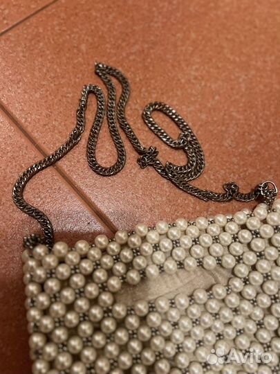 Сумка женская zara из жемчужин