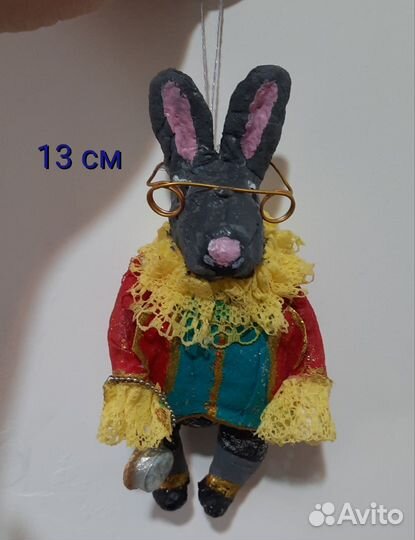 Ватные елочные игрушки