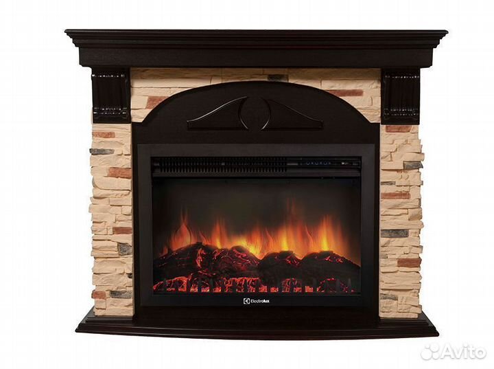 Портал Firelight Torre 25S камень, шпон венге