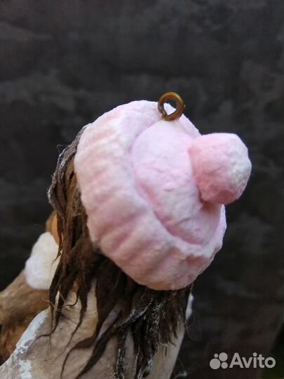 Ватные игрушки девочка с мишкой