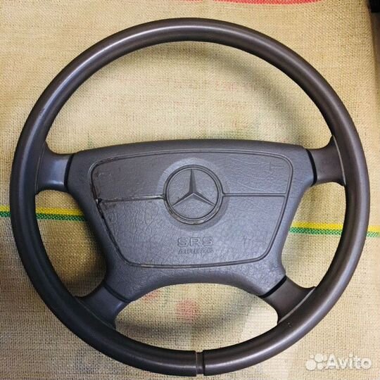 Руль Mercedes w202 w210 коричневый