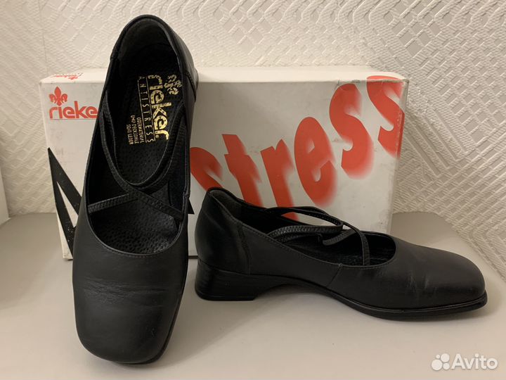 Туфли Rieker 37 размер женские черные