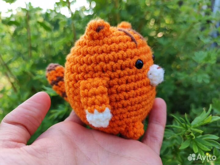 Рыжий кот(вязаная игрушка)