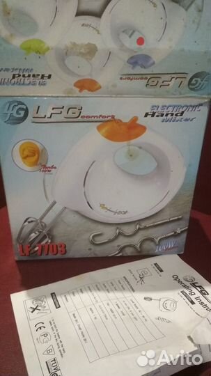 Миксер LFG comfort LF-7703 electronic hand mixer