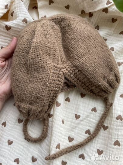 Шапка с ушками на малыша