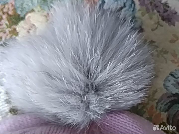 Новая, шерсть, помпон лиса