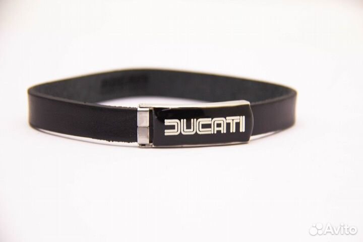 Браслет кожаный ducati leather bracelet 80s '14