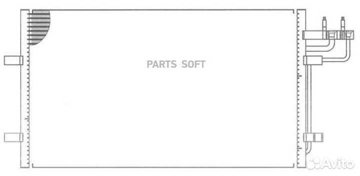 Радиатор кондиционера ford Focus II 03- 1.4/1.6/1