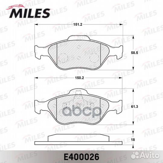 Колодки тормозные ford fiesta 9501/01/fusion 01