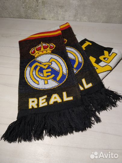 Шарф футбольный роза Real Madrid Реал Мадрид б/у