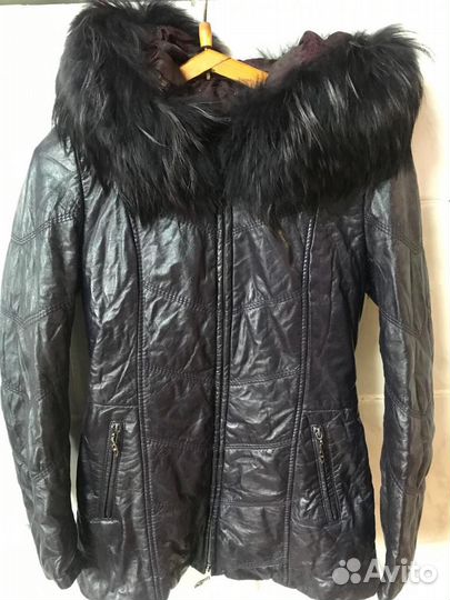 Куртка кожаная демисезонная 42-44