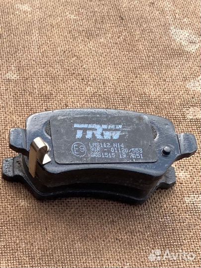 Колодки тормозные задние Opel Astra H