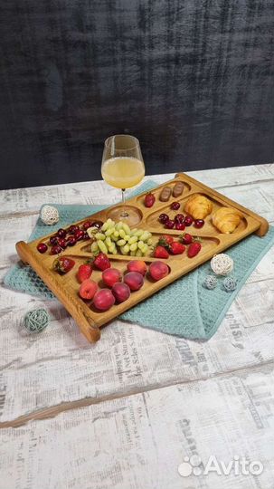 Поднос деревянный для подачи блюд 55*30