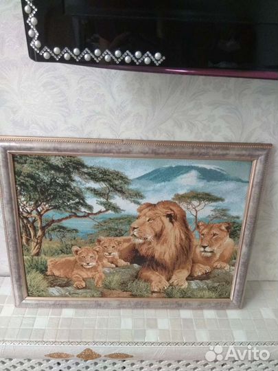 Габелен львы