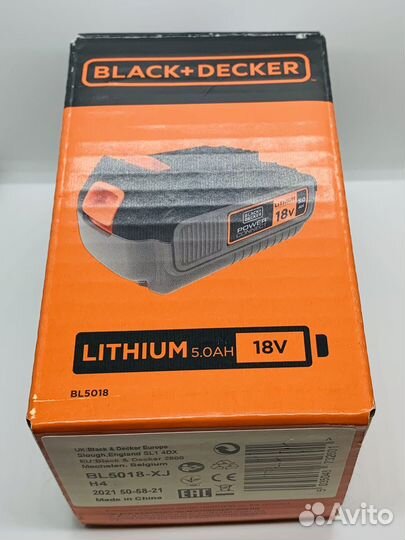 Аккумулятор Black Decker BL5018, BL2018 - 18В