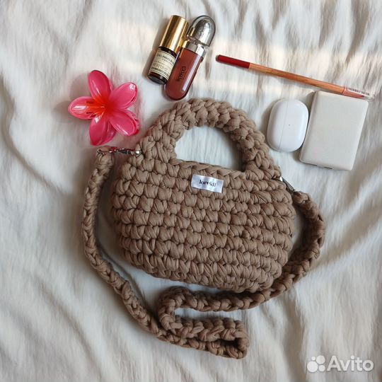 Сумка вязанная тренд 2024