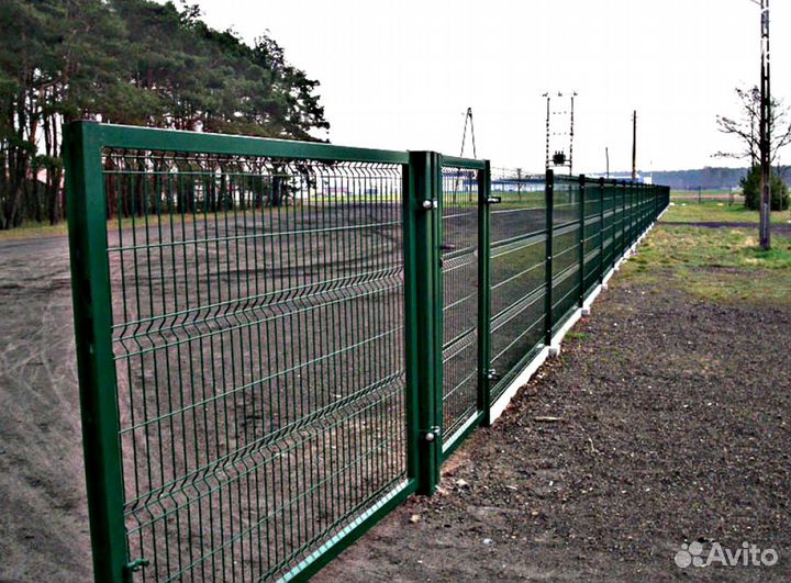 3Д сетка для забора зеленая, коричневая, серая