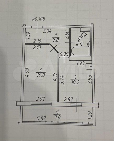 1-к. квартира, 39 м², 9/18 эт.