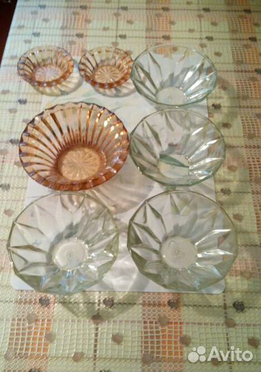 Салатники СССР стекло