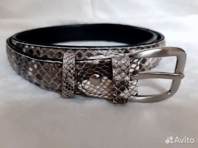 Ремень из кожи питона натуральный новый
