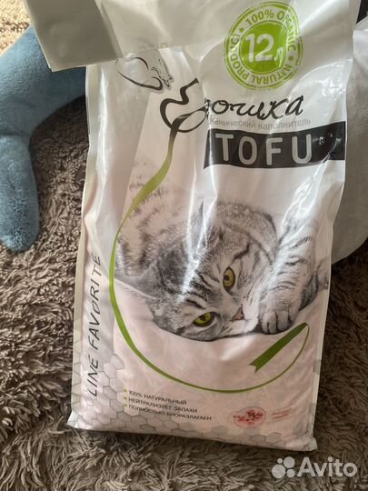 Кошачий наполнитель тофу