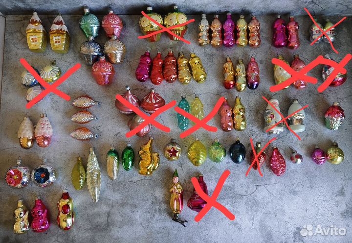 Елочные игрушки СССР