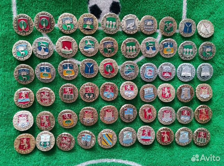 Значки СССР гербы городов города