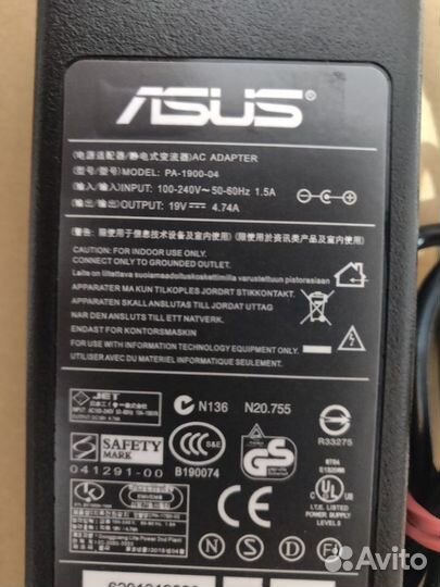 Блок питания для ноутбука Asus, Lenovo