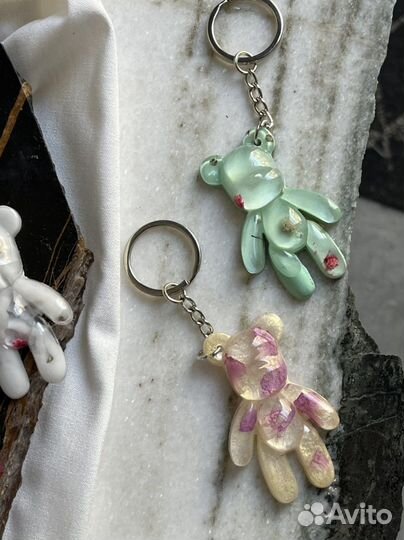 Силиконовый молд для создания брелка «Мишка»